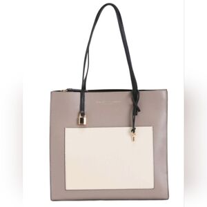 NWT Marc Jacobs Grind Large Loam Soil Colorblock Leather Tote Crossbody Handbag